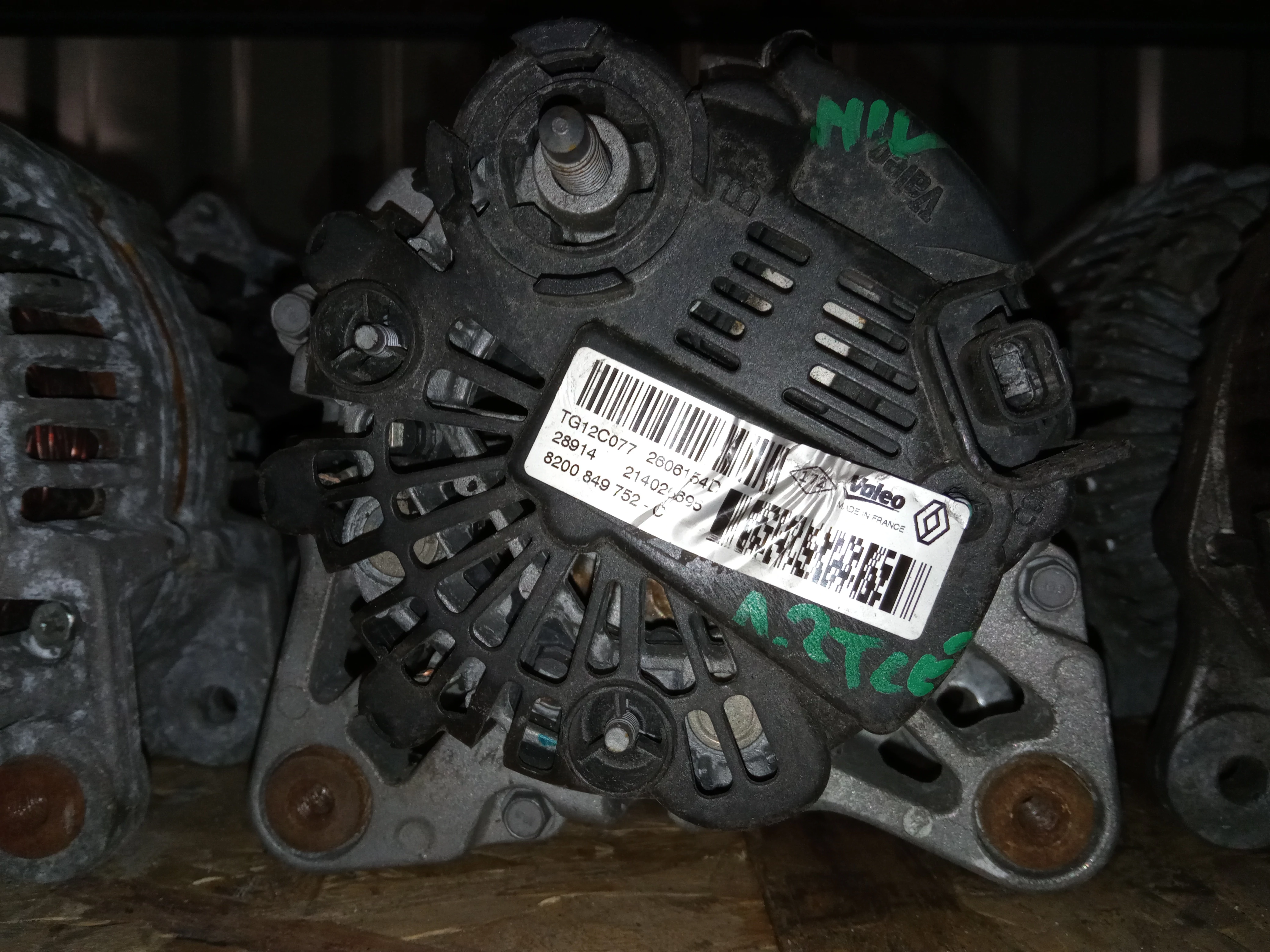 Renault 0.9 / 1.2 / 2.0 TCE Valeo Generátor